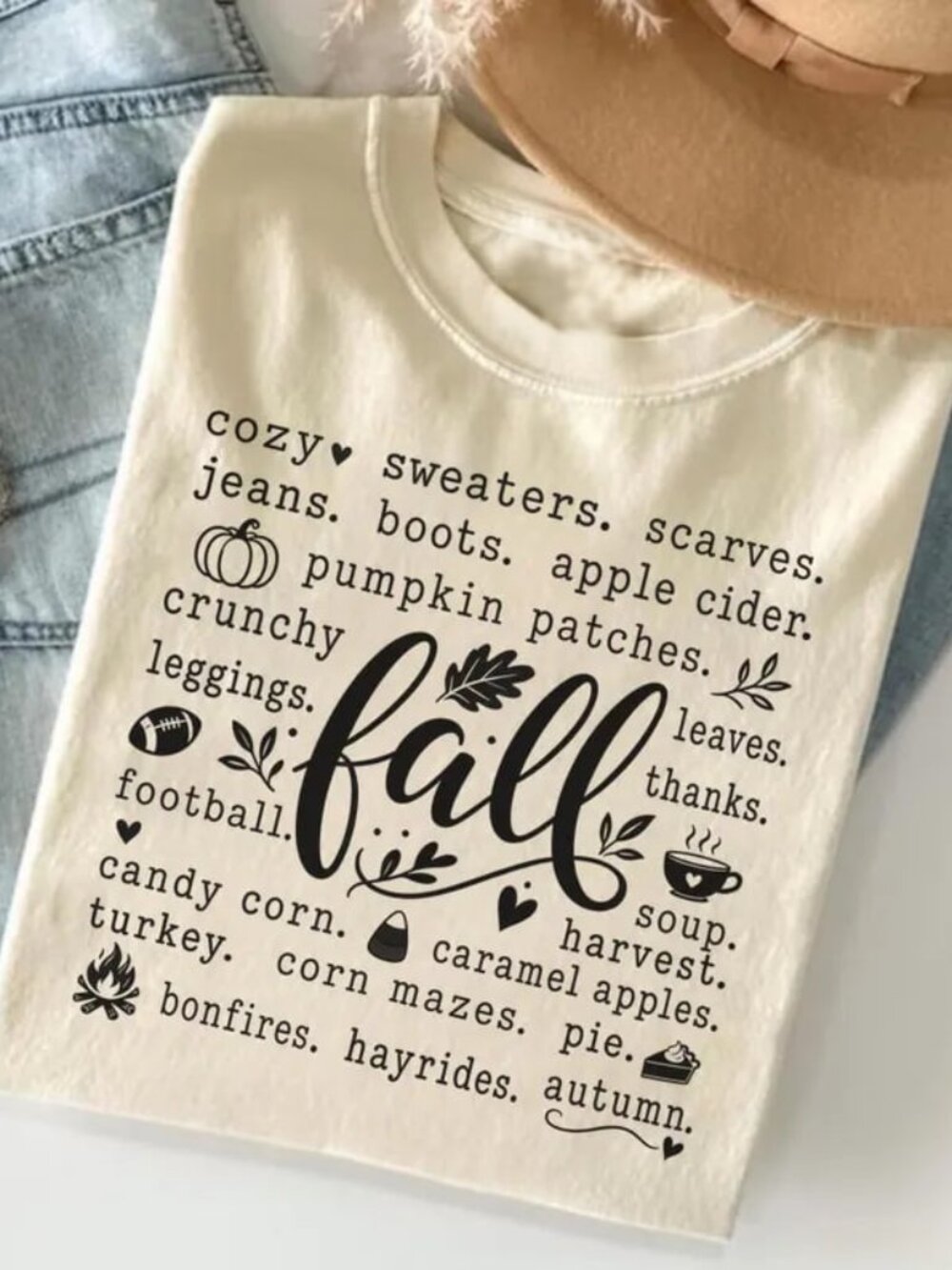 Cute Fall T-shirt, Autumn Lover Tee, Fall Vibe Tee
